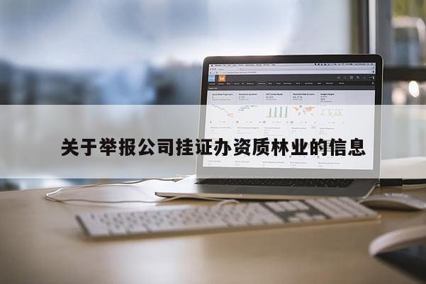 關于舉報公司掛證辦資質林業(yè)的信息